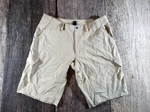 Vintage Montbell Men's Nylon Blend Elastic Cargo Shorts Large Tan Vintage